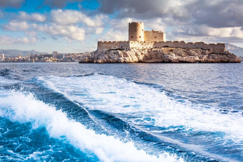 Ökänd ö - Chateau d'if, marseille, Frankrike