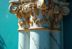 bladornament i arkitektur och design